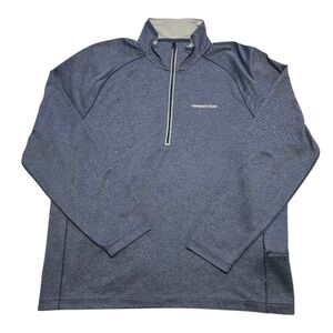 Vineyard Vines Performance Heathered Navy Lightweight Quarter-Zip XL